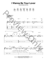 I Wanna Be Your Lover Guitar and Fretted sheet music cover